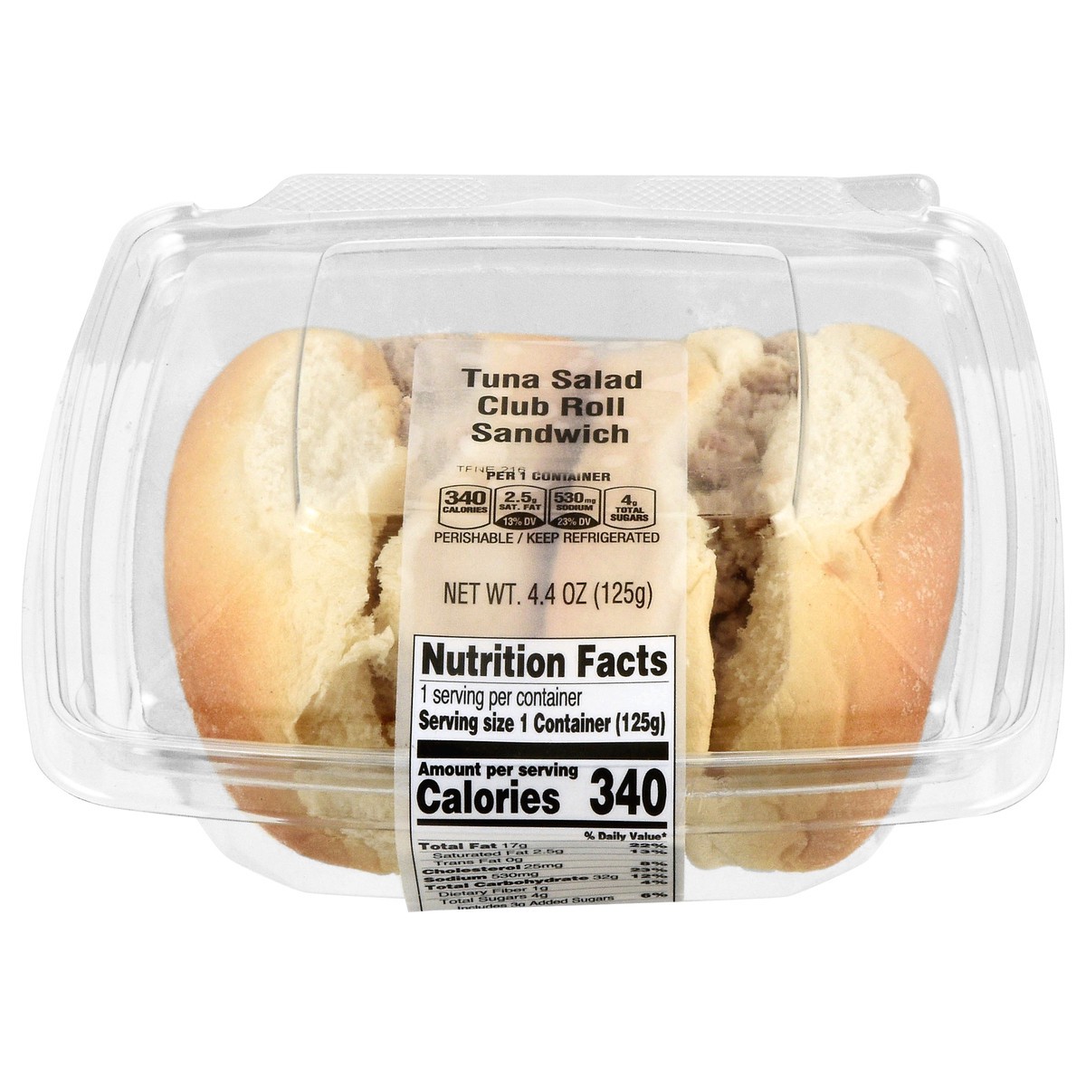 slide 3 of 4, Stop & Shop Deli Tuna Salad Club Roll Sandwich, 4.4 oz