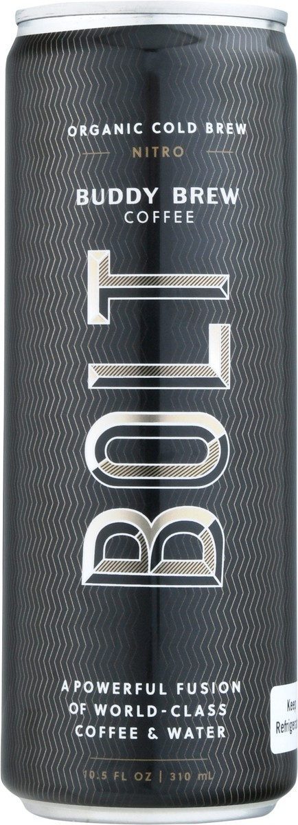slide 7 of 14, Buddy Brew Coffee Bolt Organic Cold Brew Coffee - 10.5 fl oz, 10.5 fl oz