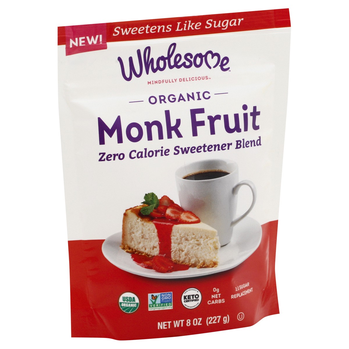 slide 2 of 8, Wholesome Sweetener Monk Fruit Org 8 Oz, 8 oz