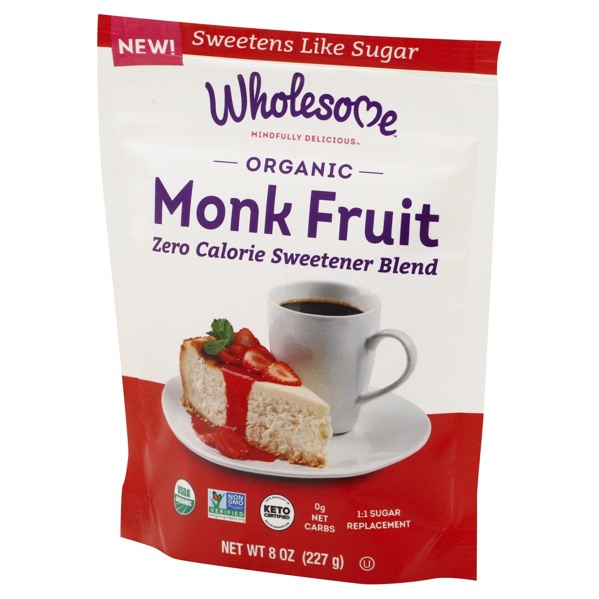 slide 3 of 8, Wholesome Sweetener Monk Fruit Org 8 Oz, 8 oz