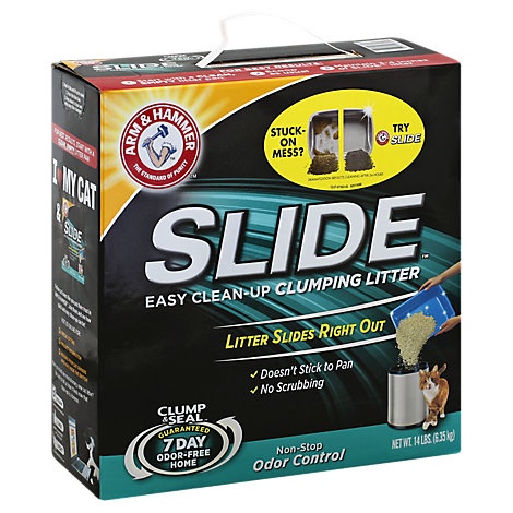 slide 1 of 1, Arm & Hammer Slide Cat Litter Clumping Easy Clean Up, 14 lb