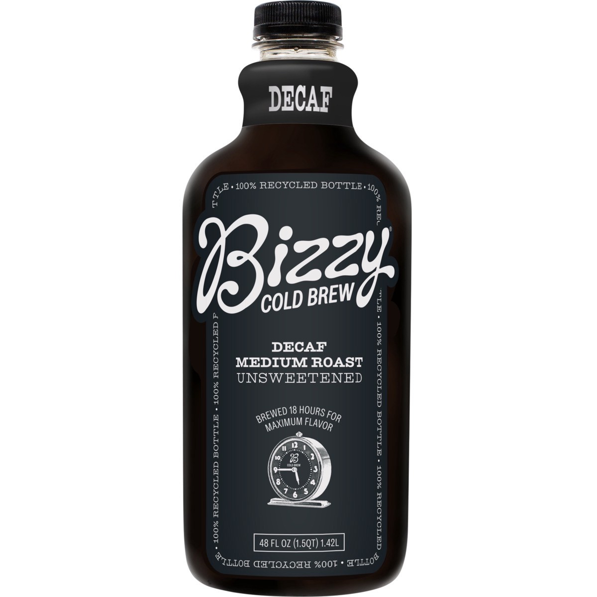 slide 1 of 13, Bizzy Coffee Coffee, Decaf, Medium Roast, Cold Brew, 48 fl oz