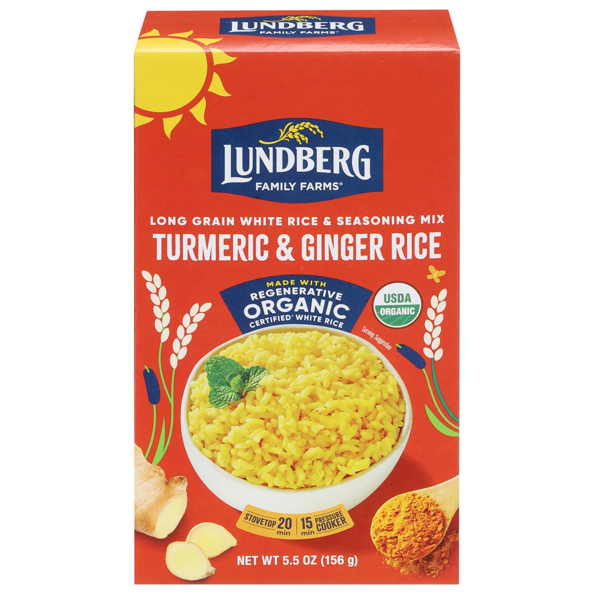 slide 12 of 15, Lundberg Tumeric & Ginger White Rice, 5.5 oz