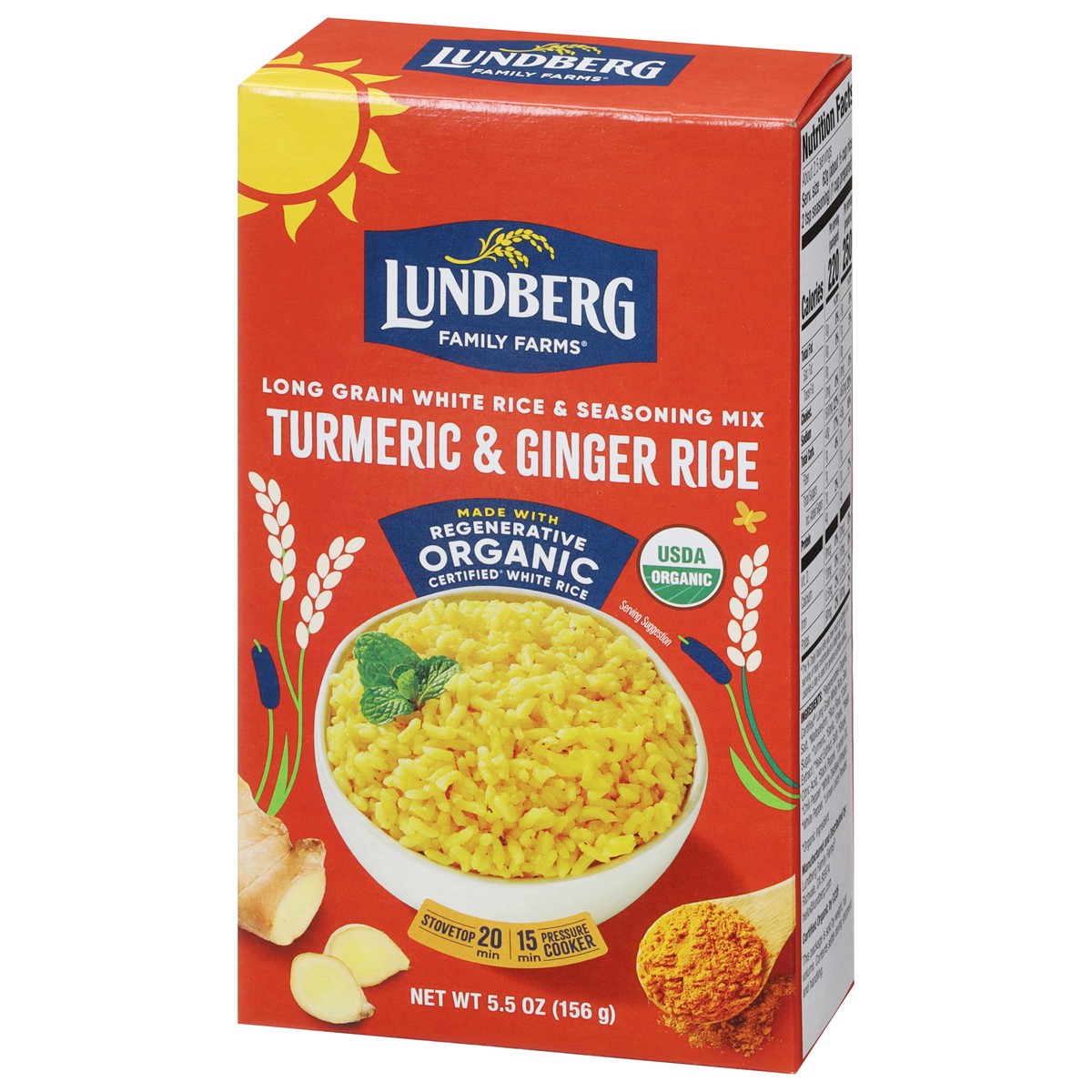 slide 15 of 15, Lundberg Tumeric & Ginger White Rice, 5.5 oz