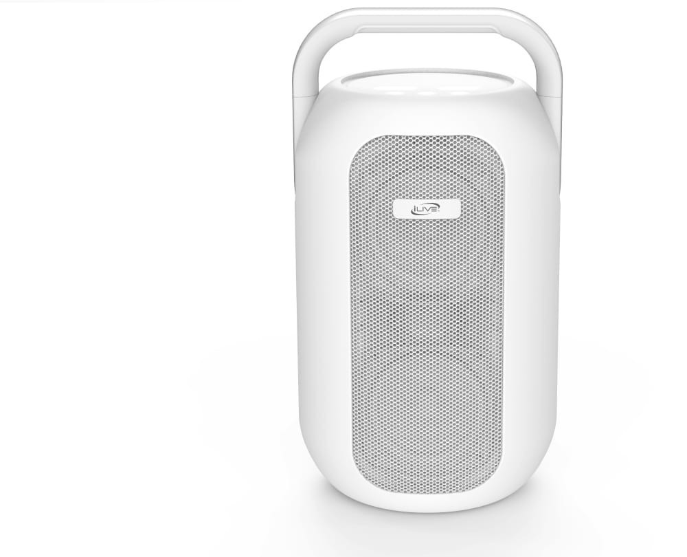 slide 1 of 1, iLive Chroma Wireless Water Resistant Speaker with LED Lights - White, 1 ct, 1 ct