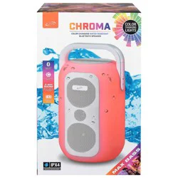 iLive Chroma Wireless Water Resistant Speaker with LED Lights - White, 1 ct