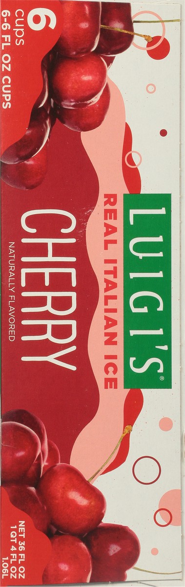 slide 7 of 9, Luigi's Cherry Real Italian Ice 6 - 6 fl oz Cups, 6 ct