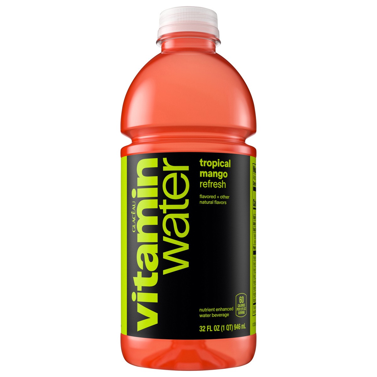 slide 1 of 6, Vitaminwater Refresh Electrolyte Enhanced Water W/ Vitamins, Tropical Mango Drinks, 32 Fl Oz, 32 fl oz