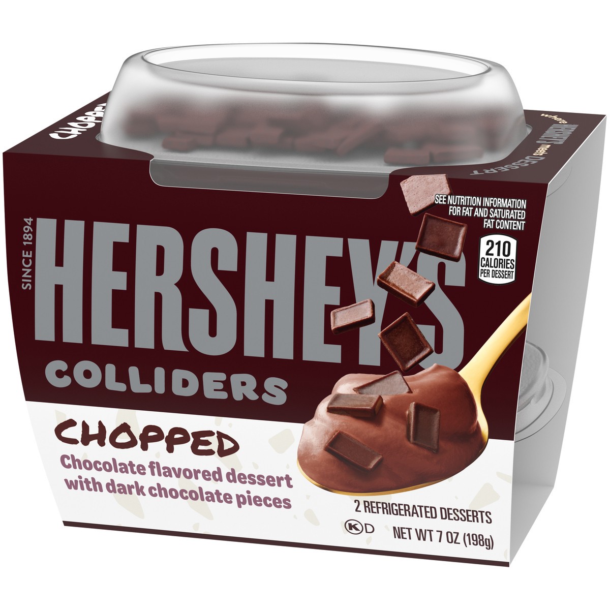 slide 3 of 14, COLLIDERS™ Chopped HERSHEY''S Chocolate Refrigerated Dessert, 2 ct Pack, 2 ct