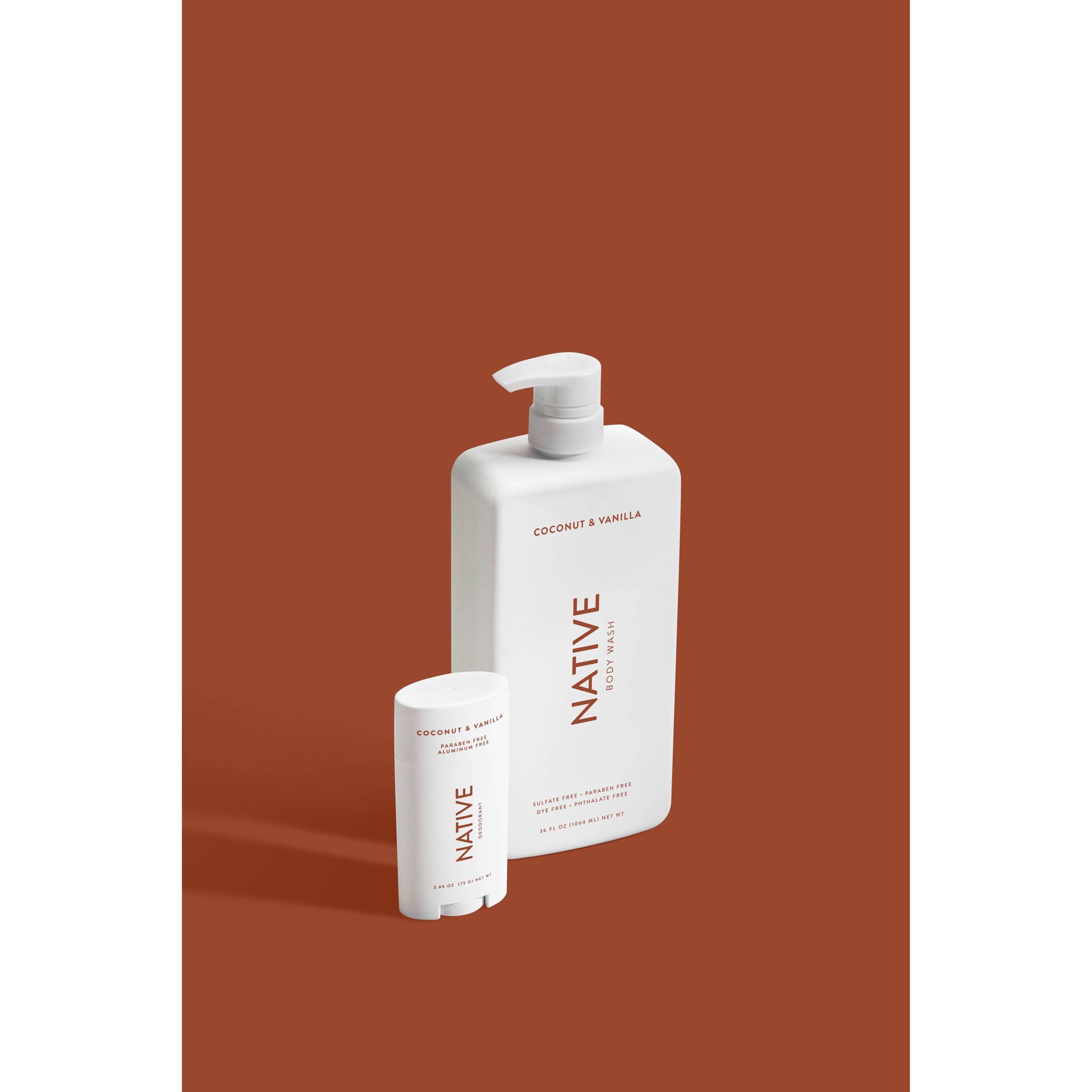 slide 5 of 11, Native Coconut & Vanilla Body Wash Pump, 36 oz, 36 fl oz