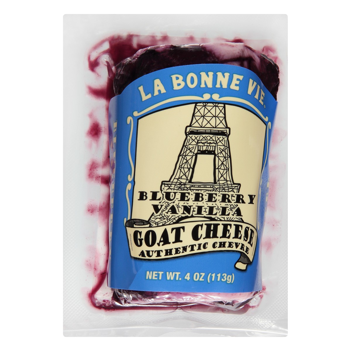 slide 1 of 1, La Bonne Vie Blueberry Vanilla Goat Cheese Log, 4 oz