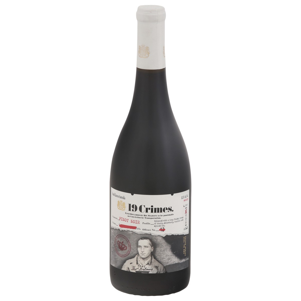 slide 1 of 3, 19 Crimes Pinot Noir 750 ml, 750 ml