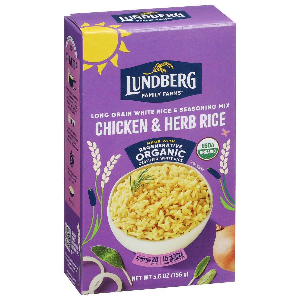 slide 7 of 15, Lundberg Chicken & Herb White Rice, 5.5 oz