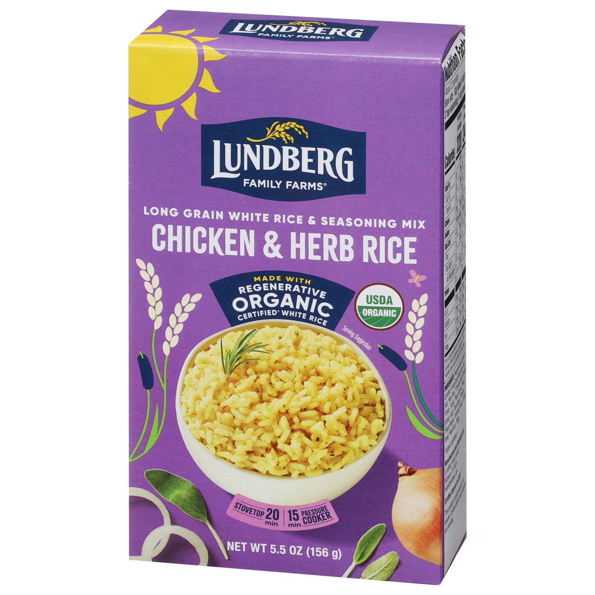 slide 5 of 15, Lundberg Chicken & Herb White Rice, 5.5 oz