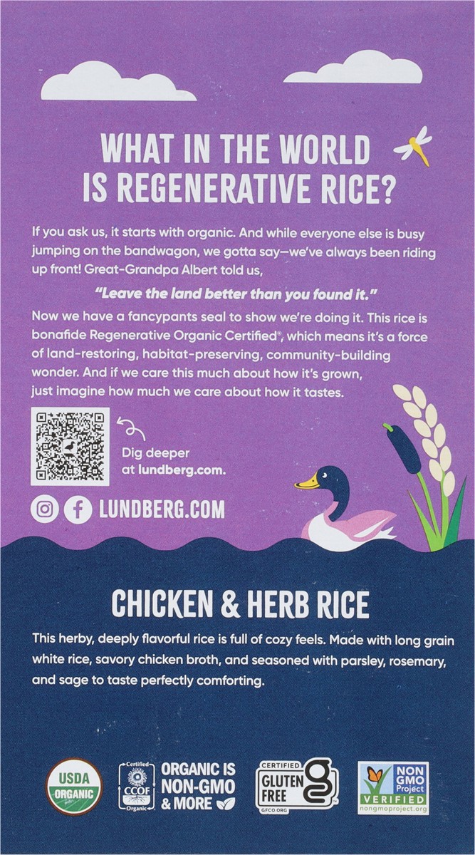 slide 15 of 15, Lundberg Chicken & Herb White Rice, 5.5 oz