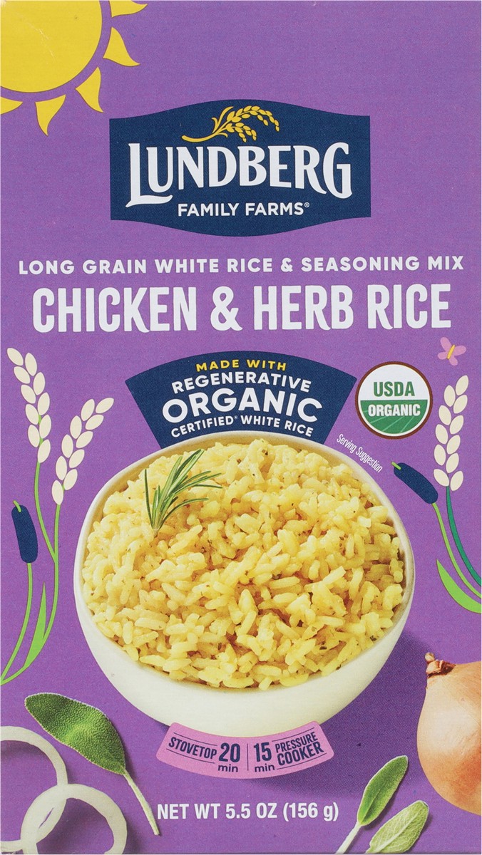 slide 13 of 15, Lundberg Chicken & Herb White Rice, 5.5 oz