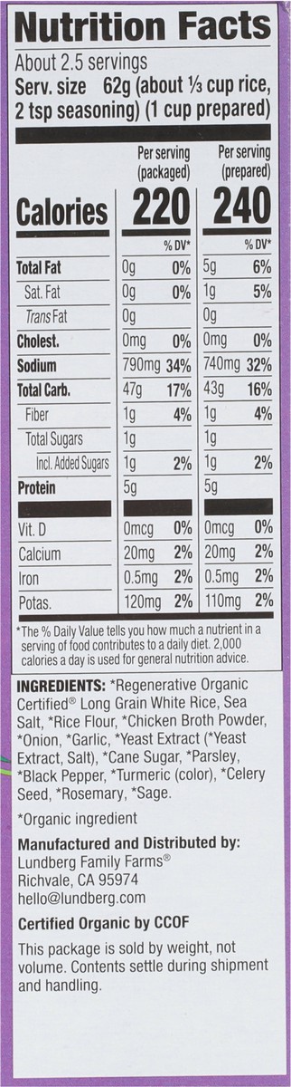 slide 11 of 15, Lundberg Chicken & Herb White Rice, 5.5 oz