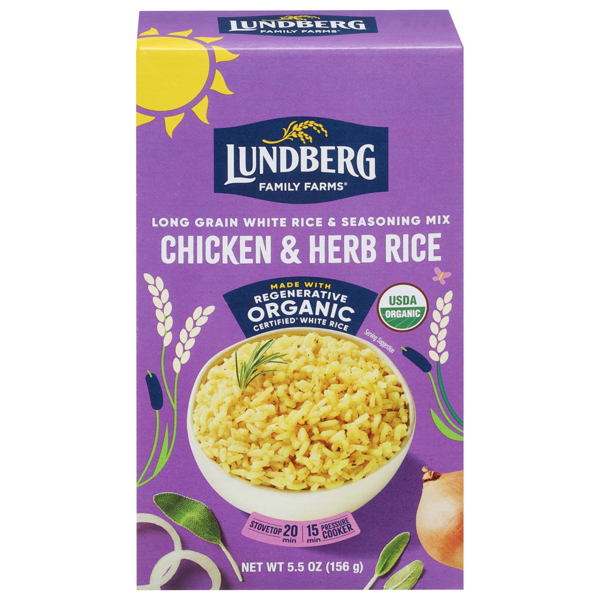 slide 14 of 15, Lundberg Chicken & Herb White Rice, 5.5 oz
