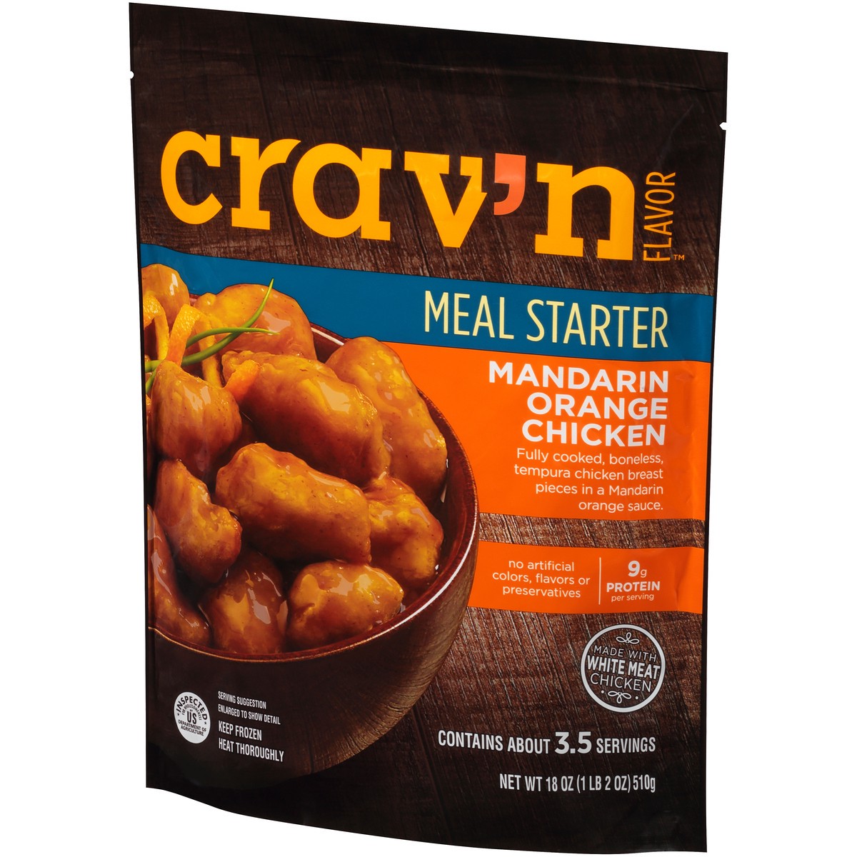 slide 3 of 10, Crav'n Flavor Mandarin Orange Chicken Meal Starter, 18 oz