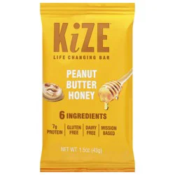 KiZE Peanut Butter Honey Bar 1.5 oz