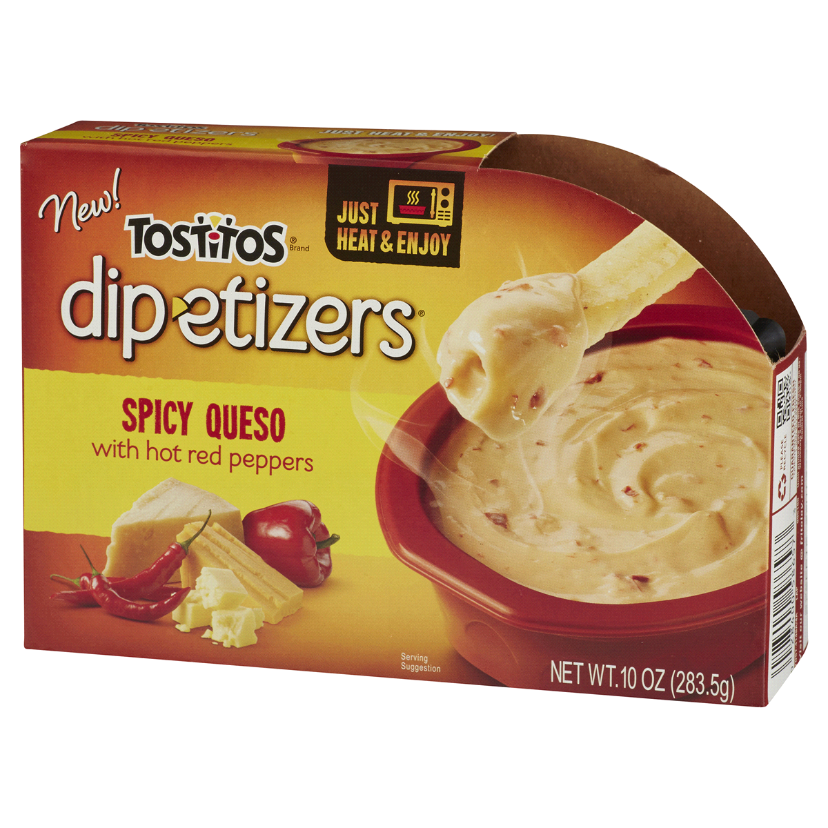 slide 3 of 6, Tostitos Dipetizer Spicy Queso With Hot Red Peppers 10 Oz, 10 oz