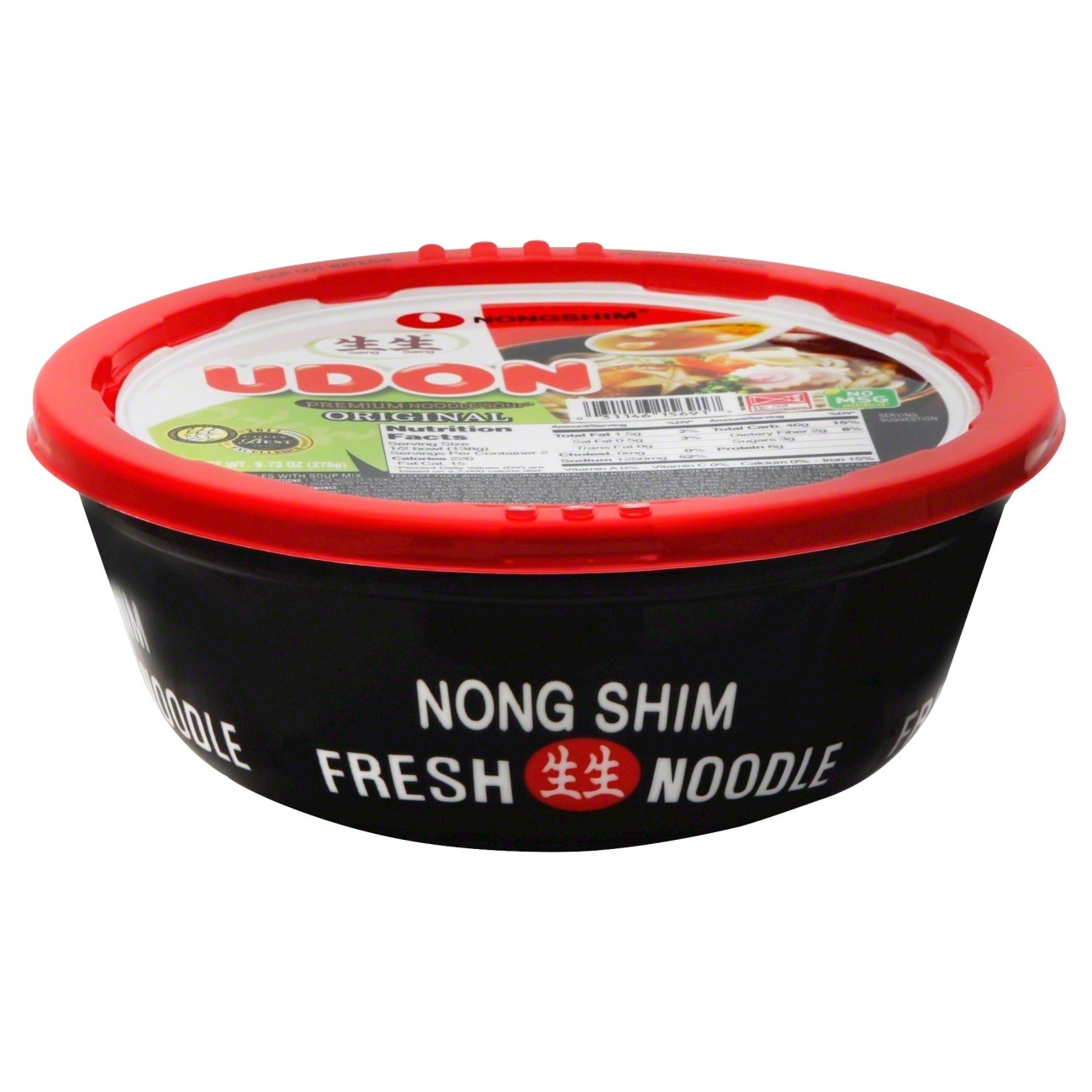 slide 1 of 4, Nongshim Original Udon Soup Microwavable Noodle Bowl, 9.73 oz