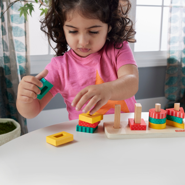 slide 8 of 13, Fisher-Price FP Wood Shape Stacker, 1 ct