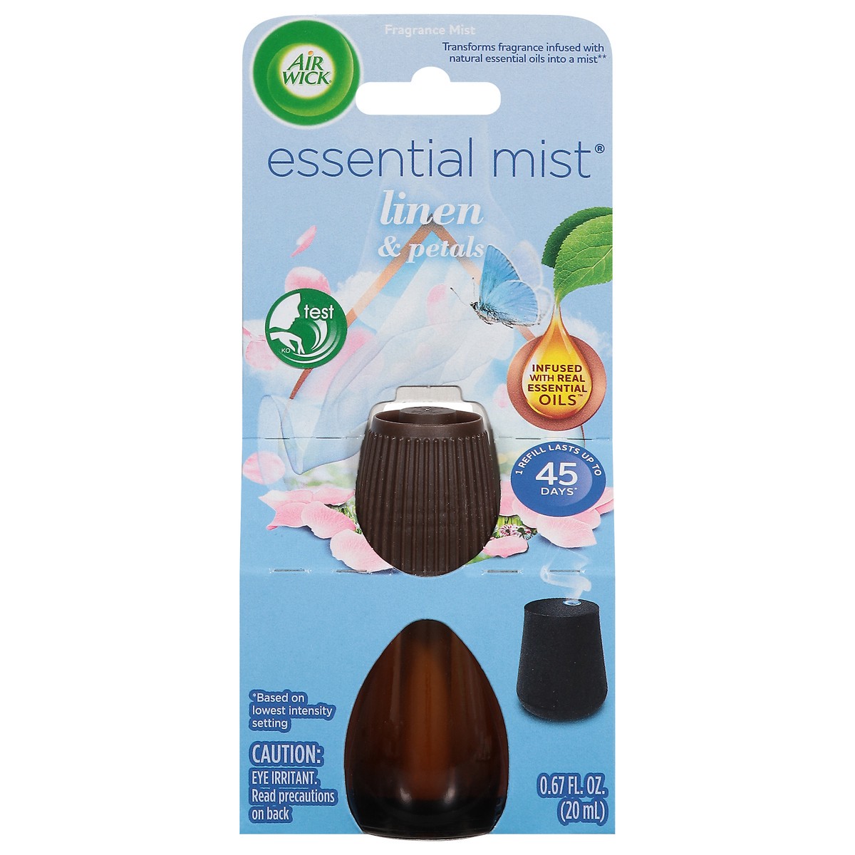 slide 1 of 12, Air Wick Essential Mist Linen & Petals Fragrance Mist Refill 0.67 fl oz, 0.67 fl oz