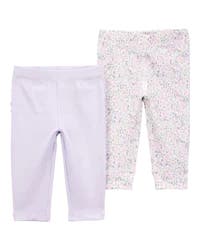 Carter's Baby Floral 2-Pack Pants Multi NB