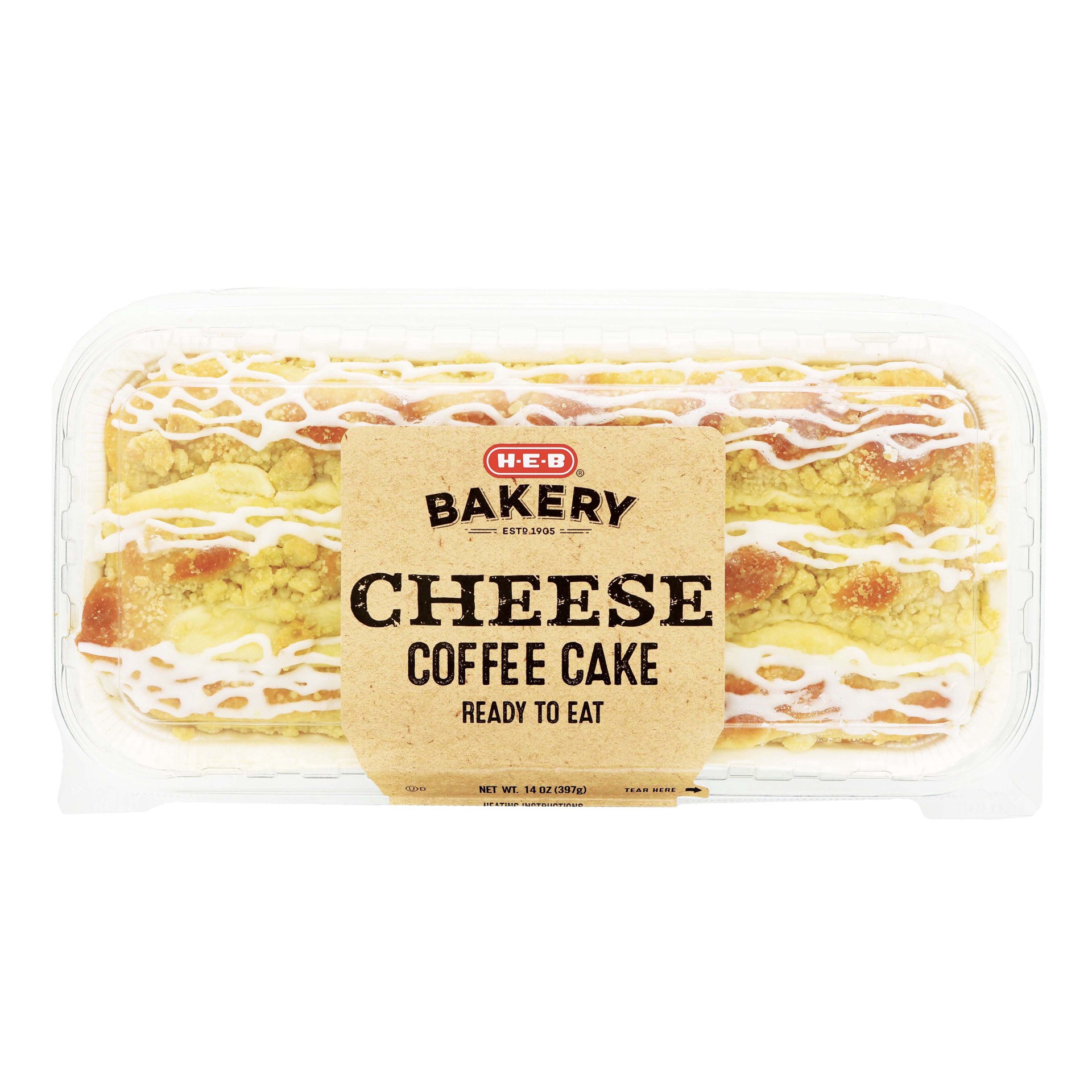 slide 1 of 1, H-E-B Bakery Cheese Coffee Cake, 14 oz