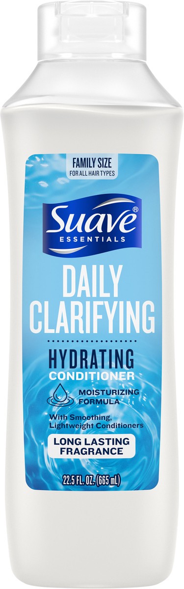 slide 7 of 9, Suave Essentials Cleansing Conditioner, Daily Clarifying To Remove Excess Oil and Build Up, Conditioner with a Long Lasting Fragrance 22.5 oz, 30 oz