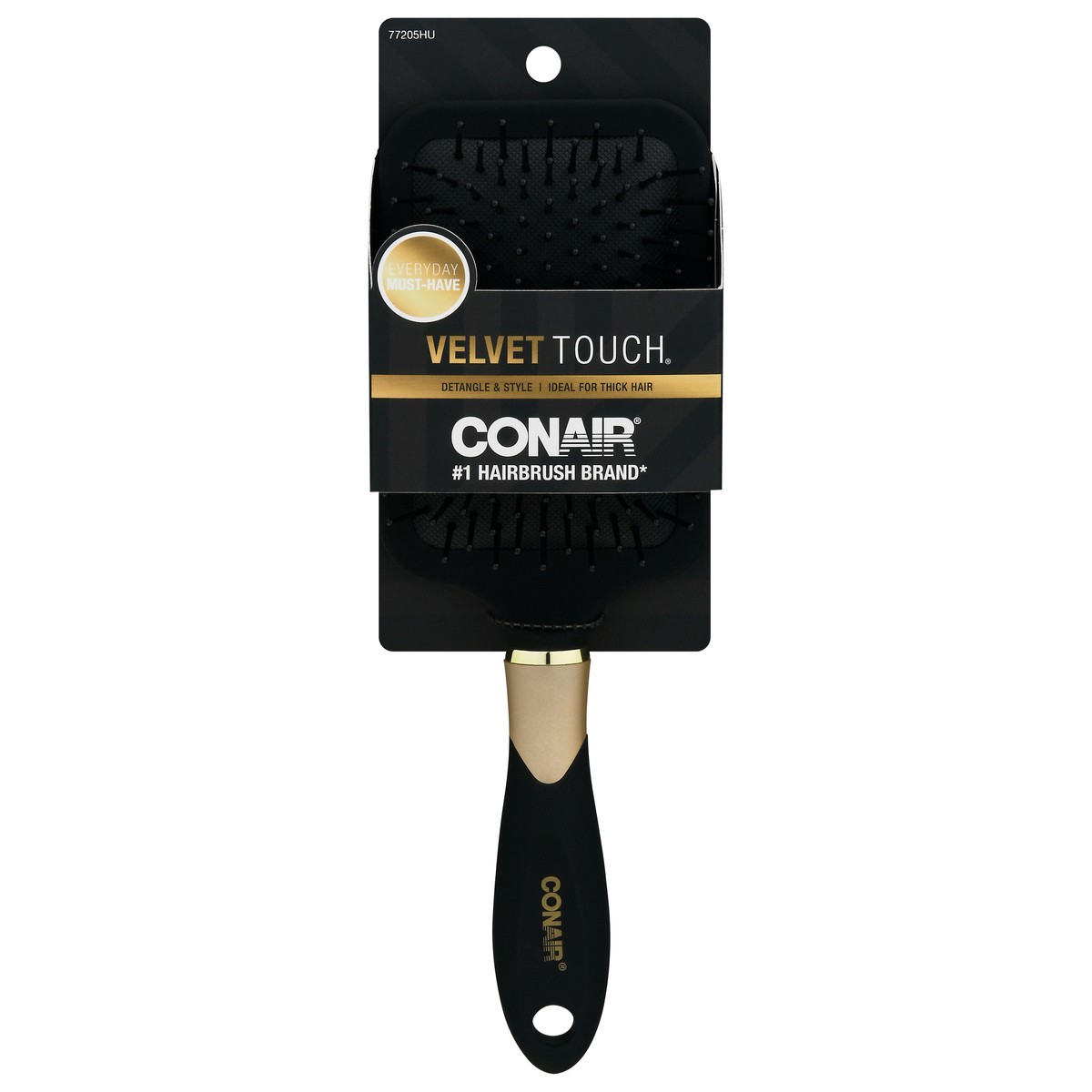 slide 1 of 12, Conair Paddle Velvet Touch Brush, 1 ct