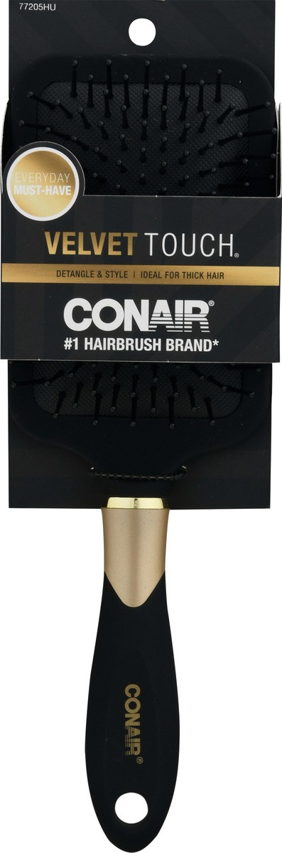 slide 3 of 12, Conair Paddle Velvet Touch Brush, 1 ct