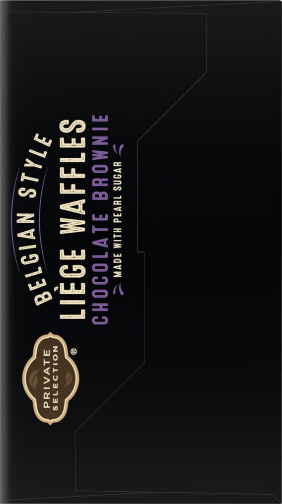 slide 2 of 4, Private Selection Belgian Style Chocolate Brownie Liege Waffles, 4 ct / 7.76 oz