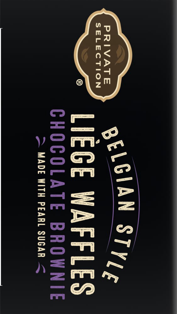slide 4 of 4, Private Selection Belgian Style Chocolate Brownie Liege Waffles, 4 ct / 7.76 oz