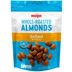 Meijer Whole Salted Almonds, 25 Oz