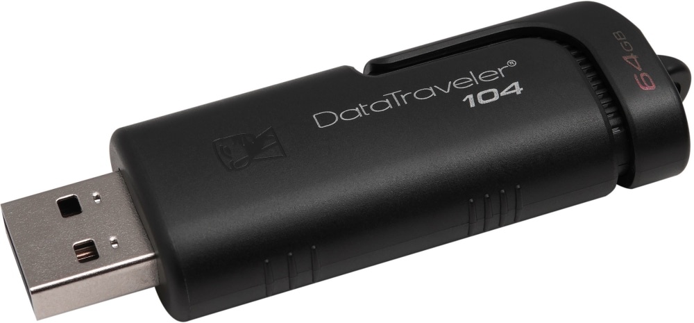 slide 1 of 1, Kingston Datatraveler 101 G2 Usb Flash Drive - Green, 64 GB