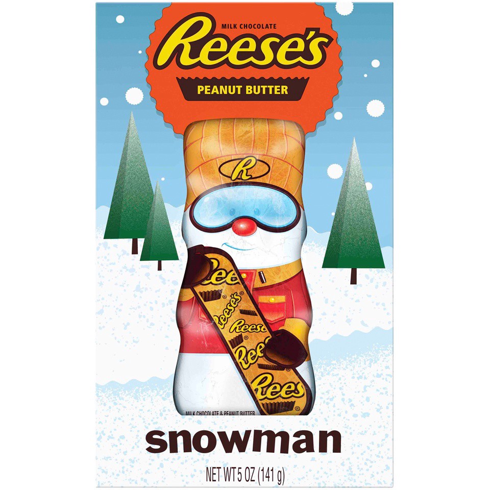 slide 1 of 8, Reese's Holiday Peanut Butter Snowman - 5oz, 5 oz