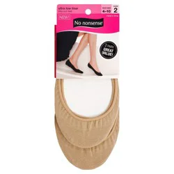 No Nonsense Ultra Low Liner Beige Sizes 4-10