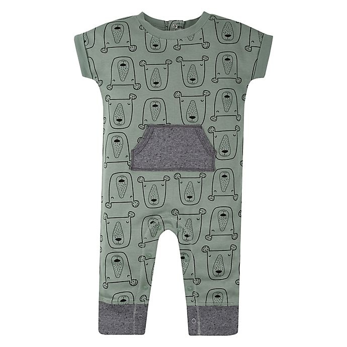 slide 1 of 5, Lamaze Newborn Bears Organic Cotton Romper - Green, 1 ct