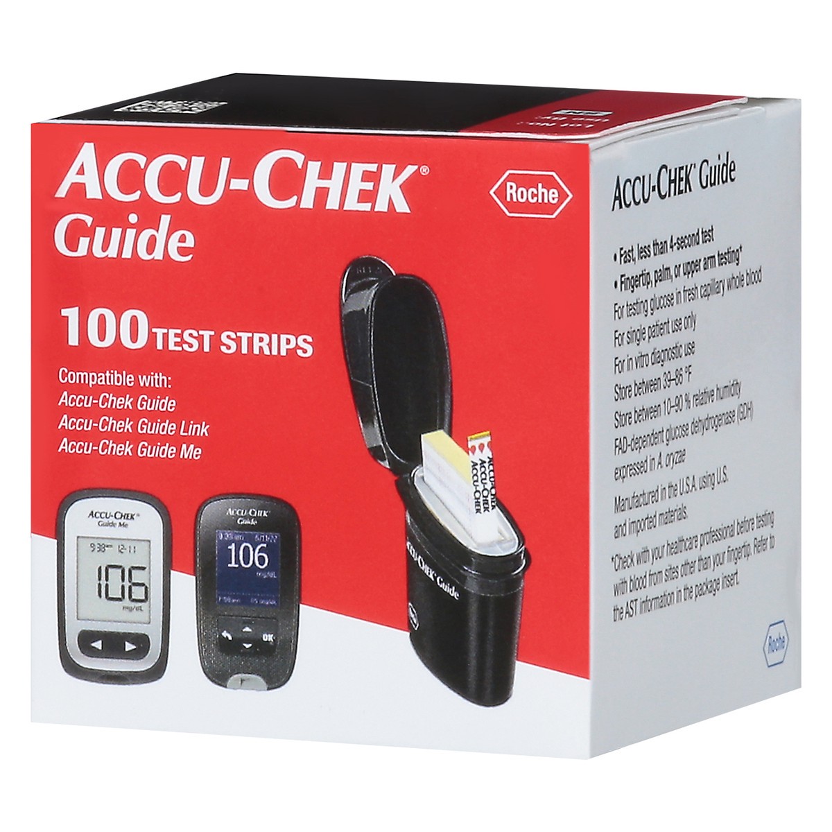 slide 3 of 9, Accu-Chek Guide Test Strips, 100 ct