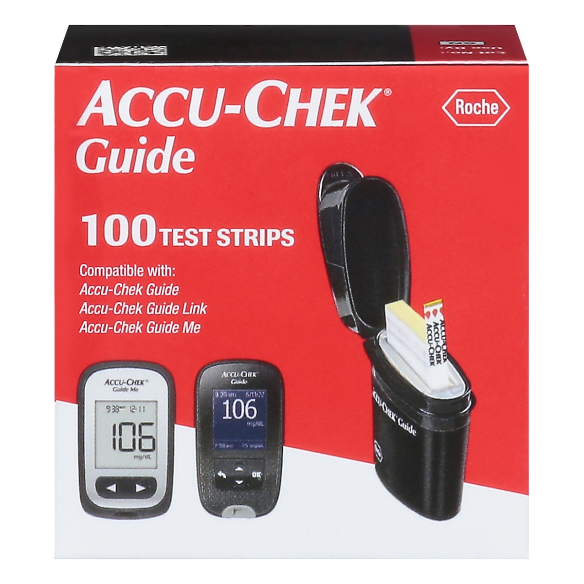 slide 1 of 9, Accu-Chek Guide Test Strips, 100 ct