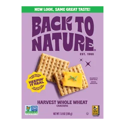Back to Nature Harvest Whole Wheat Crackers