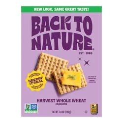 Back to Nature Harvest Whole Wheat Crackers
