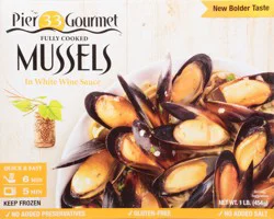 Pier 33 Gourmet Mussels in White Wine Sauce 1 lb