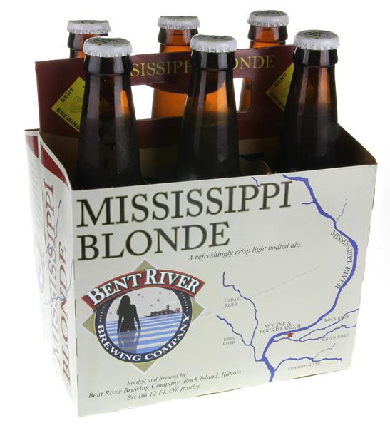 slide 1 of 1, Bent River Brewing Co Bent River Mississippi Blonde Bottles, 12 fl oz