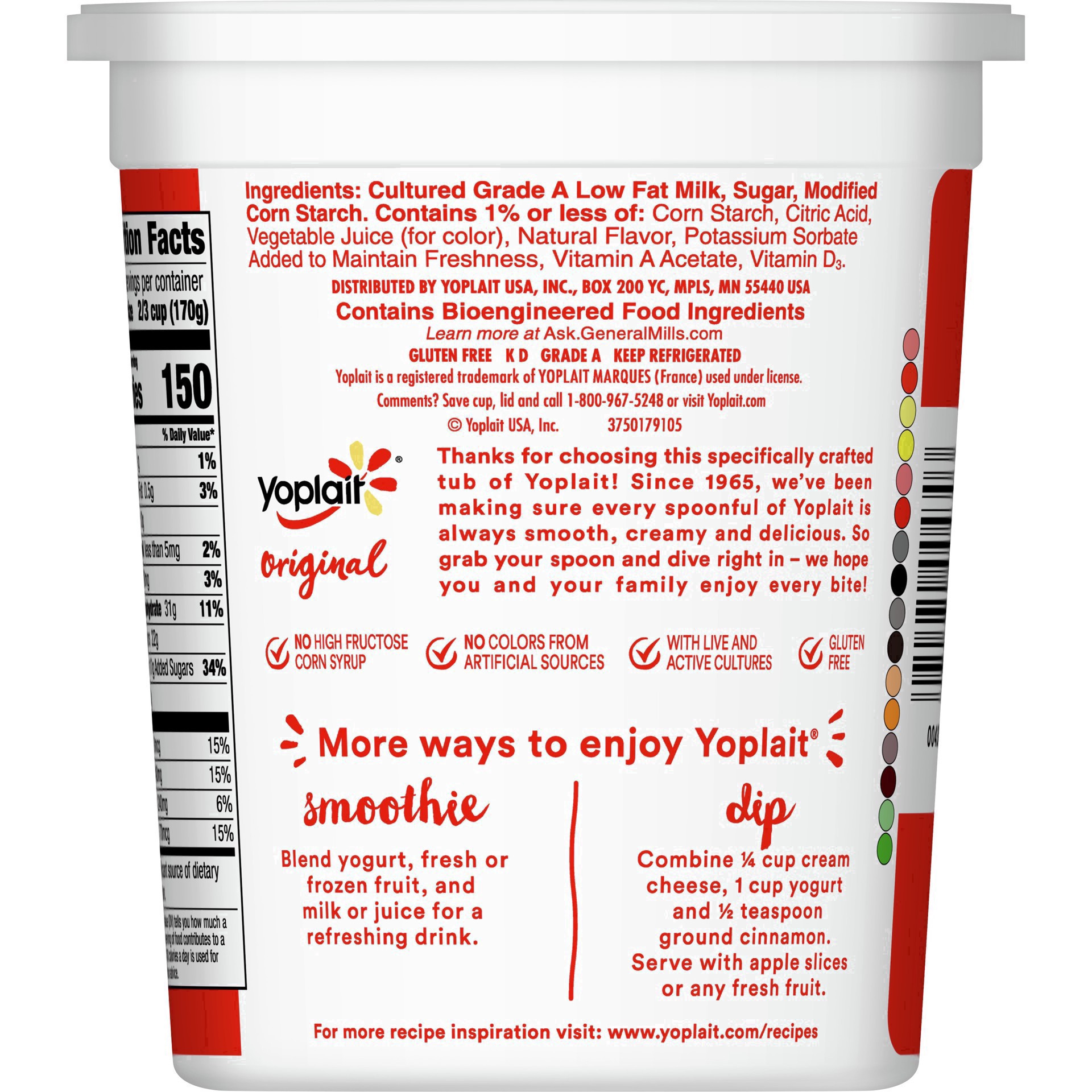 slide 57 of 118, Yoplait Original Strawberry Yogurt - 32oz, 32 oz
