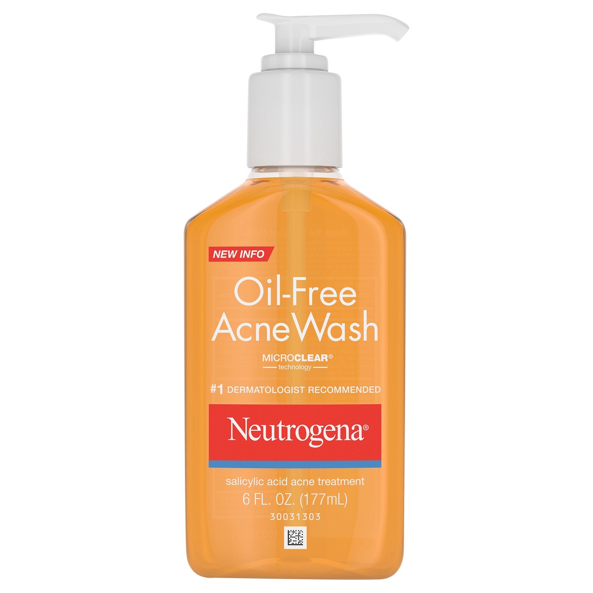 slide 1 of 7, Neutrogena Oil-Free Salicylic Acid Acne Fighting Face Wash, 6 fl. oz, 6 fl oz