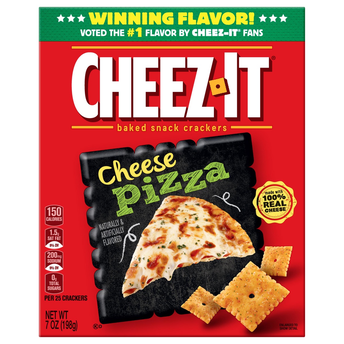 slide 1 of 1, Cheez-It Pizza Crackers, 7 oz