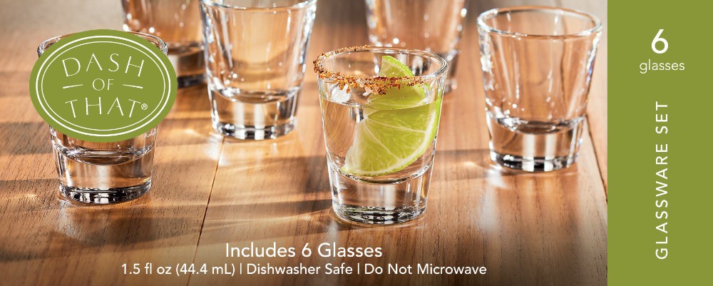 slide 1 of 3, Dash Of That Bar Style Shot Glasses, 6 ct